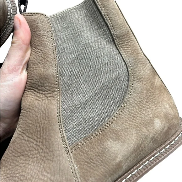 Sam Edelman Tan Ankle Boots with Elastic Panels - Picture 5 of 8